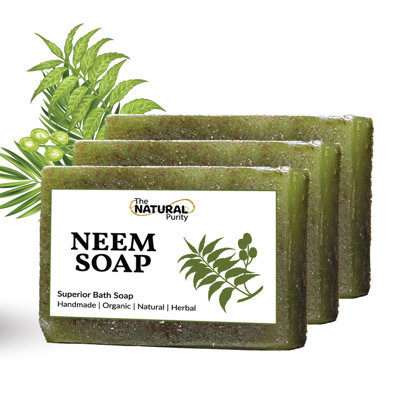 Natural Neem Soap | Handmade | Organic Soap | 100gm | Pack of 3